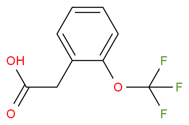 2-(三氟甲氧基)苯基乙酸_分子结构_CAS_220239-67-8)