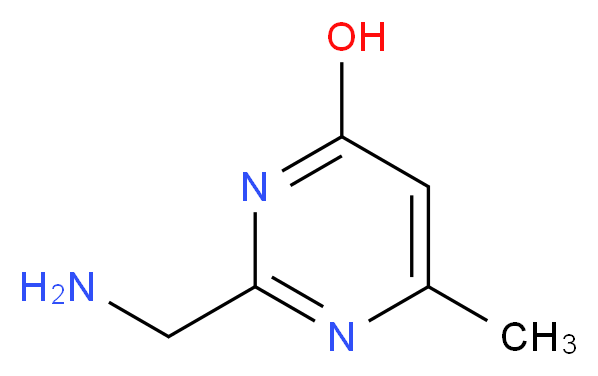2-(aminomethyl)-6-methylpyrimidin-4-ol_分子结构_CAS_5993-95-3