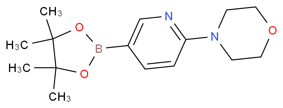 6-(吗啉-4-基)吡啶-3-硼酸频哪醇酯_分子结构_CAS_485799-04-0)