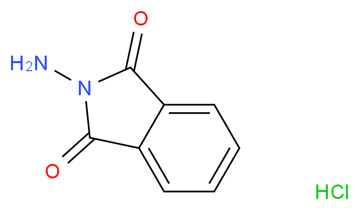 2-Aminoisoindoline-1,3-dione hydrochloride_分子结构_CAS_1198286-64-4)