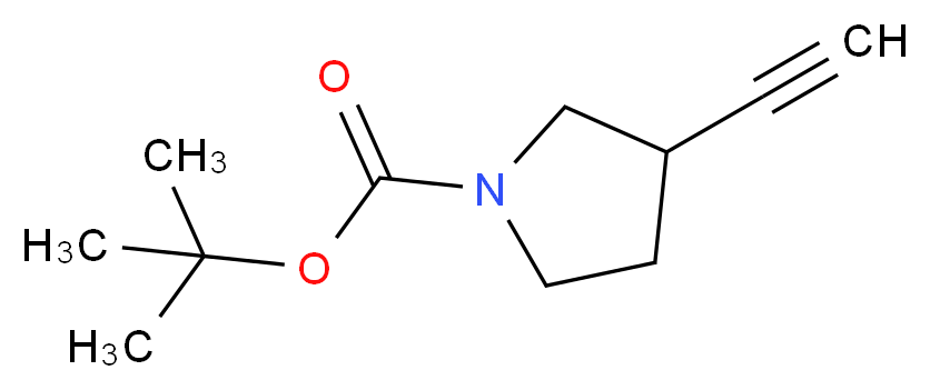 1-PYRROLIDINECARBOXYLIC ACID, 3-ETHYNYL-, 1,1-DIMETHYLETHYL ESTER_分子结构_CAS_287193-00-4)