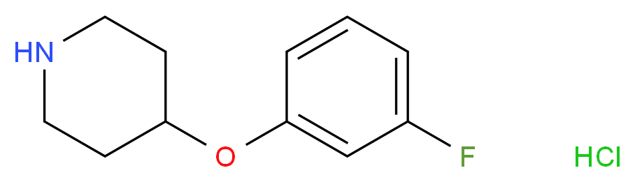 4-(3-fluorophenoxy)piperidine hydrochloride_分子结构_CAS_3202-36-6