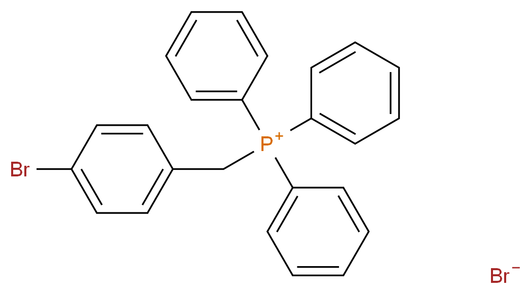 (4-溴苄基)三苯基溴化磷鎓_分子结构_CAS_51044-13-4)