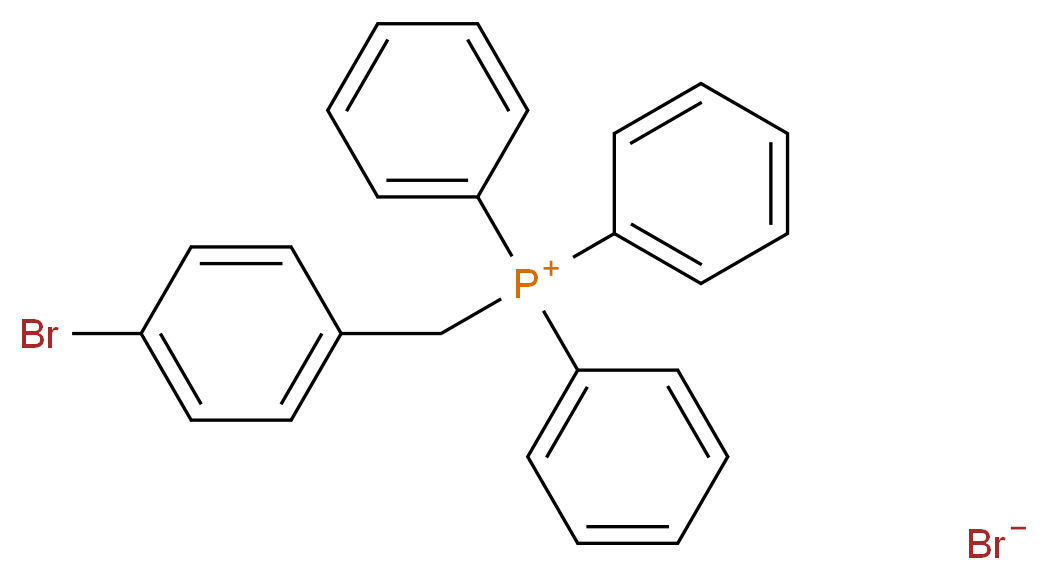 (4-Bromobenzyl)triphenylphosphonium bromide_分子结构_CAS_51044-13-4)