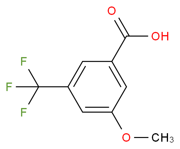 3-Methoxy-5-trifluoromethyl-benzoic acid_分子结构_CAS_53985-48-1)