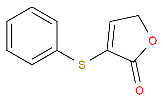 3-(phenylsulfanyl)-2,5-dihydrofuran-2-one_分子结构_CAS_42435-82-5