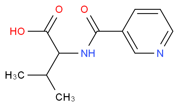 3-methyl-2-(nicotinamido)butanoic acid_分子结构_CAS_)