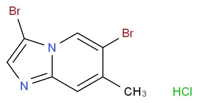 3,6-Dibromo-7-methylimidazo[1,2-a]pyridine hydrochloride_分子结构_CAS_1072944-65-0)