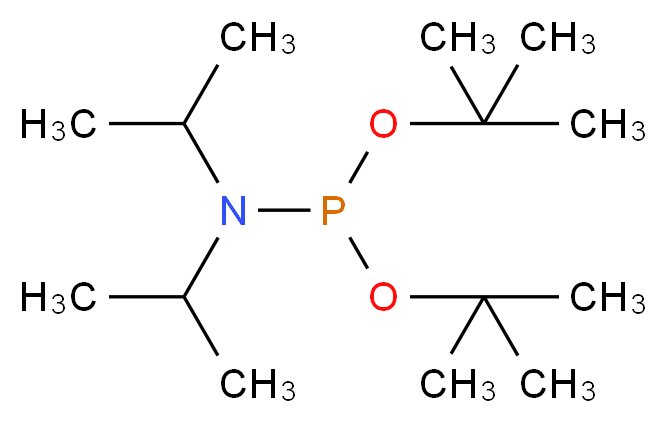 Di-t-butyl N,N-Diisopropylphosphoramidite_分子结构_CAS_137348-86-8)