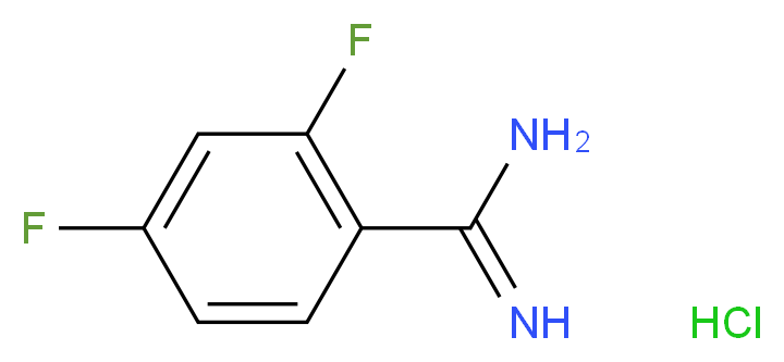 2,4-Difluoro-benzamidine hydrochloride_分子结构_CAS_)