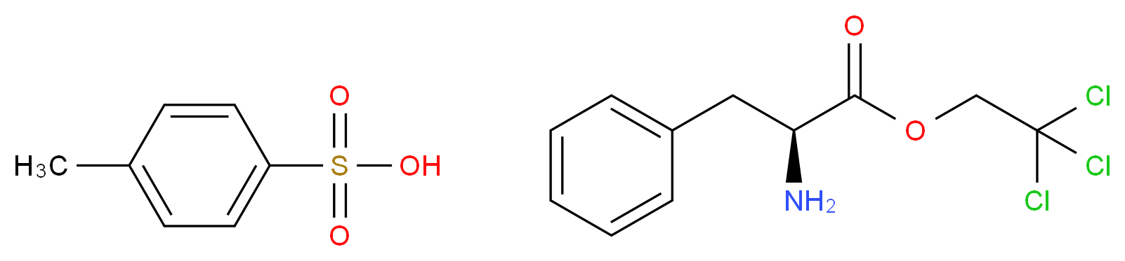 4-Methylbenzenesulfonate L-Phenylalanine 2,2,2-Trichloroethyl Ester_分子结构_CAS_69472-84-0)