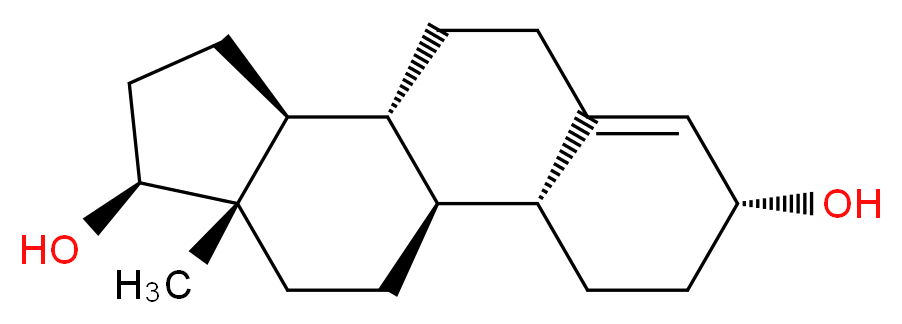 (1S,2R,5R,10R,11S,14S,15S)-15-methyltetracyclo[8.7.0.0<sup>2</sup>,<sup>7</sup>.0<sup>1</sup><sup>1</sup>,<sup>1</sup><sup>5</sup>]heptadec-6-ene-5,14-diol_分子结构_CAS_35950-87-9