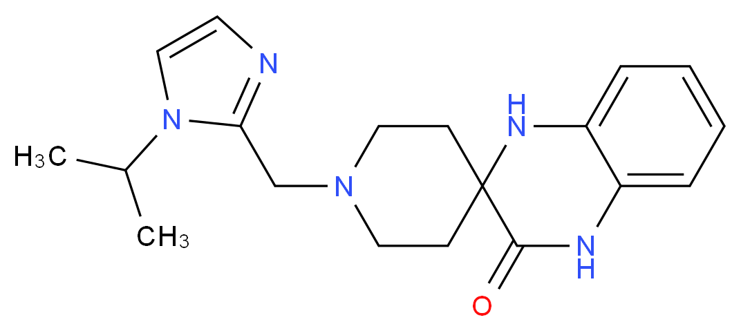 1-[(1-isopropyl-1H-imidazol-2-yl)methyl]-1',4'-dihydro-3'H-spiro[piperidine-4,2'-quinoxalin]-3'-one_分子结构_CAS_)