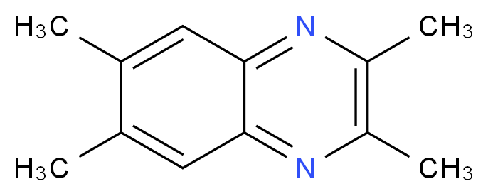 2,3,6,7-Tetramethylquinoxaline_分子结构_CAS_6957-19-3)