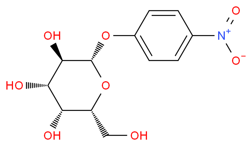 p-Nitrophenyl-β-D-galactopyranoside  _分子结构_CAS_3150-24-1)