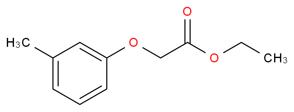 (3-METHYLPHENOXY) ACETIC ACID ETHYL ESTER_分子结构_CAS_66047-01-6)