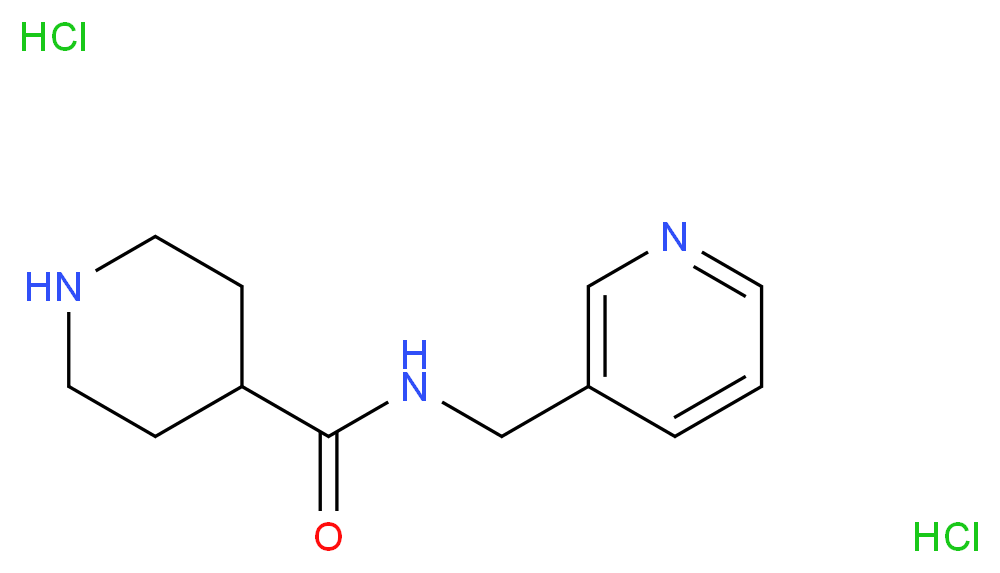 N-(pyridin-3-ylmethyl)piperidine-4-carboxamide dihydrochloride_分子结构_CAS_1170206-86-6)