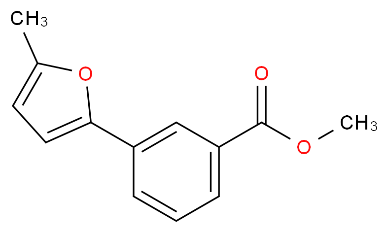 Methyl 3-(5-methylfur-2-yl)benzoate_分子结构_CAS_)