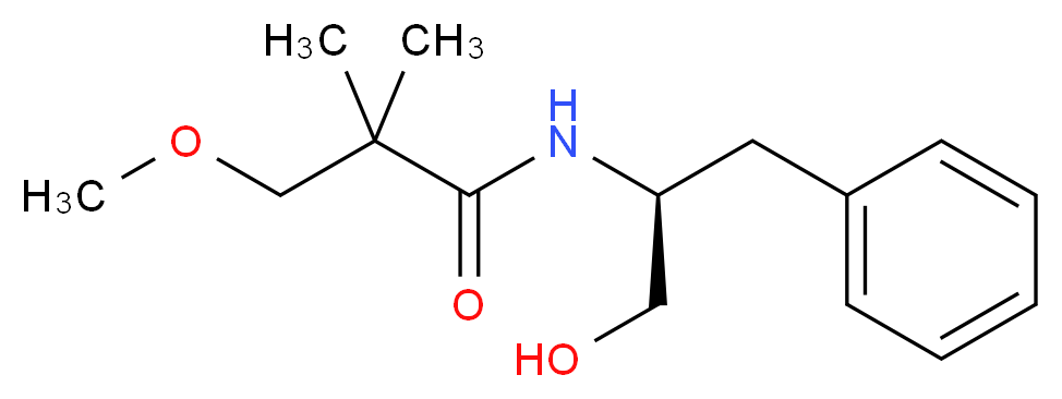 N-[(1S)-1-benzyl-2-hydroxyethyl]-3-methoxy-2,2-dimethylpropanamide_分子结构_CAS_)