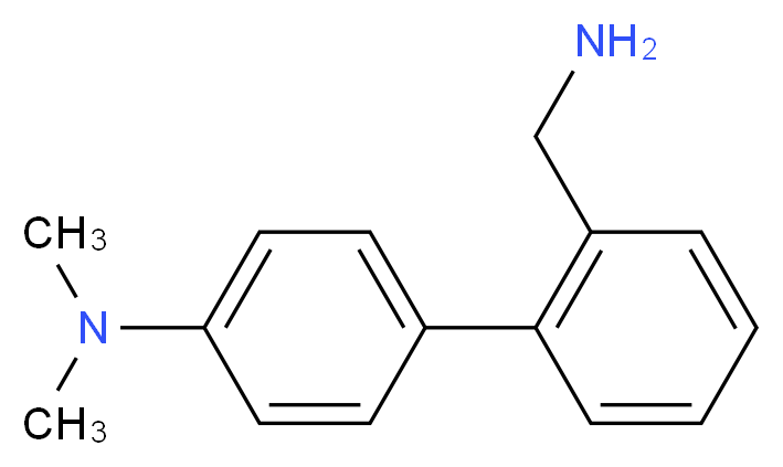 2'-(Aminomethyl)-N,N-dimethyl[1,1'-biphenyl]-4-amine_分子结构_CAS_)