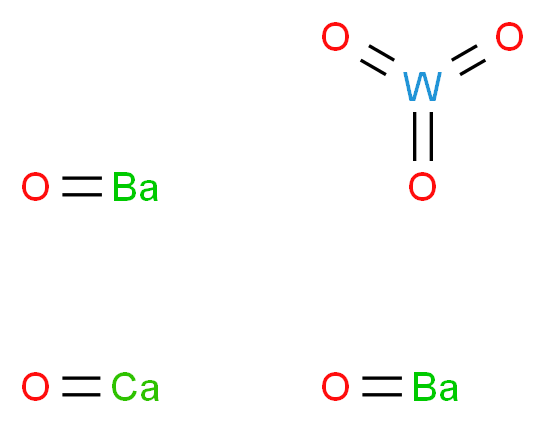 bis(oxobarium); oxocalcium; trioxotungsten_分子结构_CAS_15552-14-4