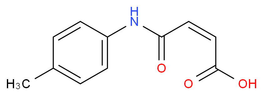 (2Z)-3-[(4-methylphenyl)carbamoyl]prop-2-enoic acid_分子结构_CAS_37904-03-3