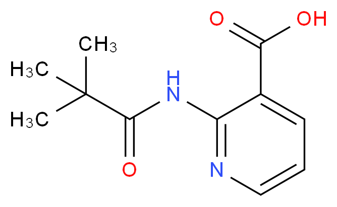 2-(2,2-dimethylpropanamido)pyridine-3-carboxylic acid_分子结构_CAS_125867-25-6