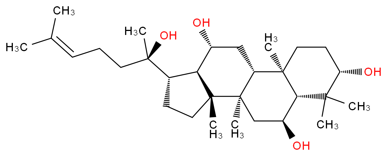 Protopanaxatriol_分子结构_CAS_1453-93-6)