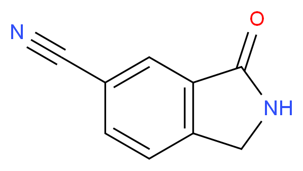 3-Oxoisoindoline-5-carbonitrile_分子结构_CAS_1261726-80-0)