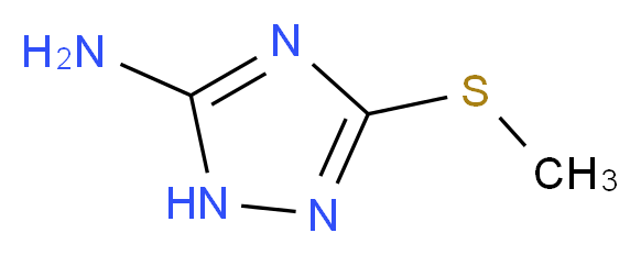 3-(Methylthio)-1H-1,2,4-triazol-5-amine_分子结构_CAS_)