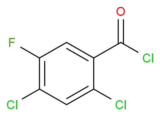 2,4-二氯-5-氟苯甲酰氯_分子结构_CAS_86393-34-2)
