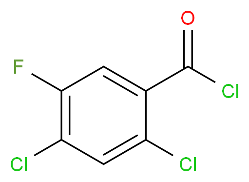 2,4-Dichloro-5-fluorobenzoyl chloride 98%_分子结构_CAS_86393-34-2)