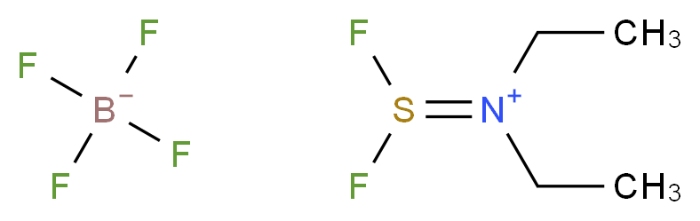 (difluoro-λ<sup>4</sup>-sulfanylidene)diethylazanium; tetrafluoroboranuide_分子结构_CAS_63517-29-3