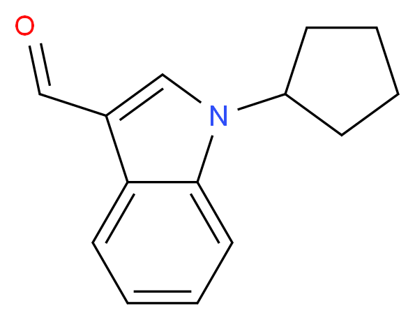 1-Cyclopentyl-1H-indole-3-carbaldehyde_分子结构_CAS_)
