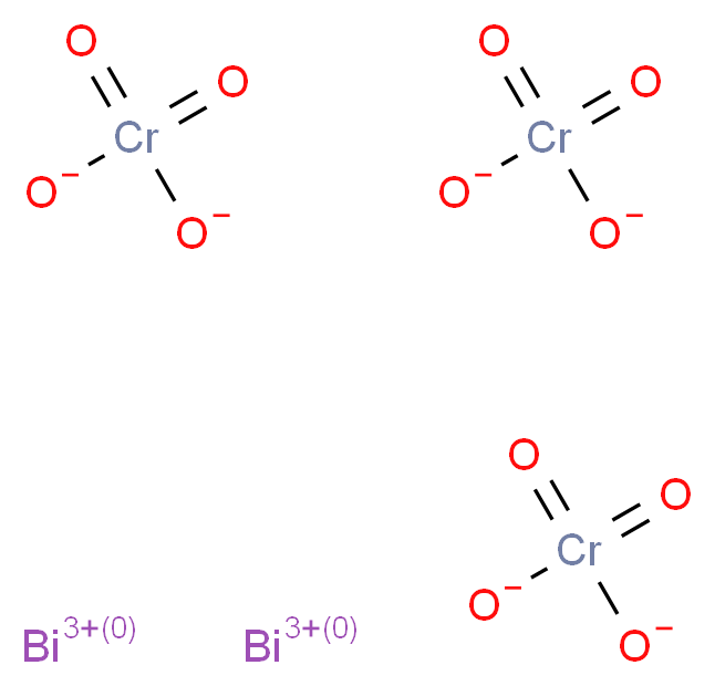 dibismuth(3+) ion tris(dioxochromiumbis(olate))_分子结构_CAS_37235-82-8