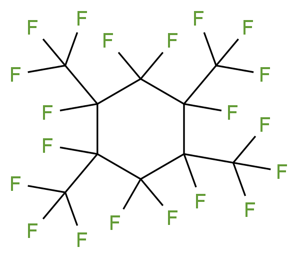 1,1,2,3,4,4,5,6-octafluoro-2,3,5,6-tetrakis(trifluoromethyl)cyclohexane_分子结构_CAS_84808-59-3