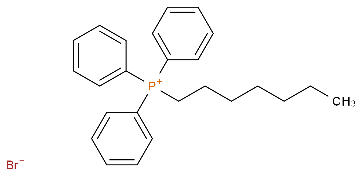 N-HEPTYL TRIPHENYL PHOSPHONIUM BROMIDE_分子结构_CAS_13423-48-8)