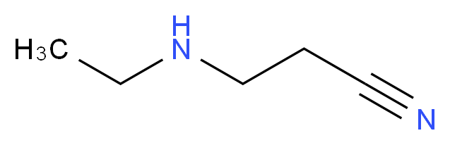 3-(ethylamino)propanenitrile_分子结构_CAS_21539-47-9