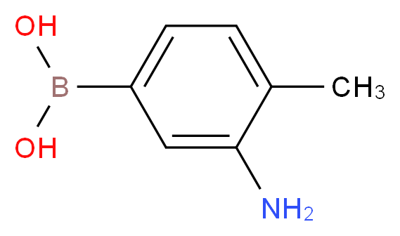 3-Amino-4-methylbenzeneboronic acid_分子结构_CAS_22237-12-3)