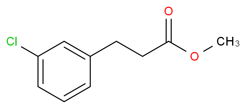 methyl 3-(3-chlorophenyl)propanoate_分子结构_CAS_103040-42-2