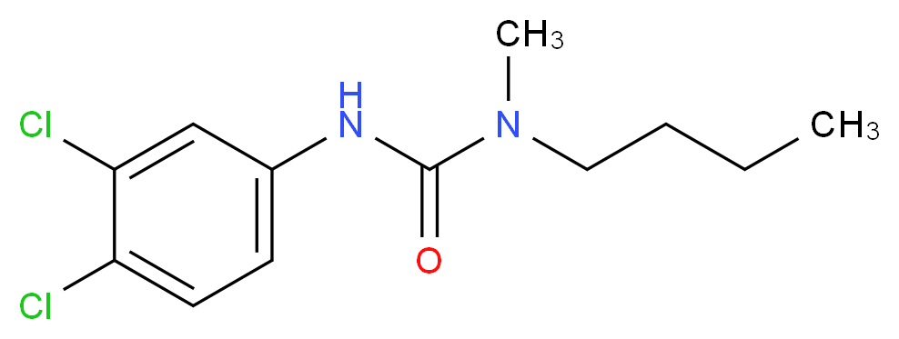 1-n-BUTYL-3-(3,4-DICHLOROPHENYL)-1-METHYLUREA TECHNICAL GRADE_分子结构_CAS_555-37-3)
