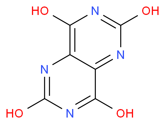 2,4,6,8-Tetrahydroxypyrimido[5,4-d]pyrimidine_分子结构_CAS_6713-54-8)