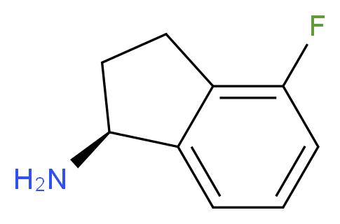 (S)-4-FLUORO-INDAN-1-YLAMINE_分子结构_CAS_946053-90-3)