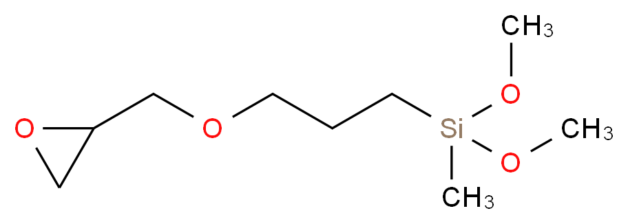 dimethoxy(methyl)[3-(oxiran-2-ylmethoxy)propyl]silane_分子结构_CAS_65799-47-5