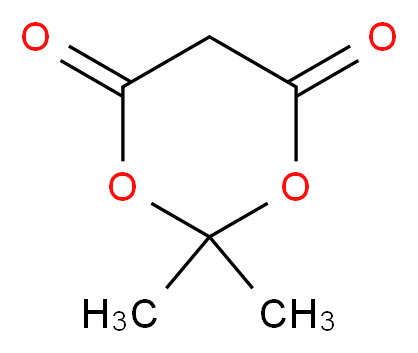 2,2-dimethyl-1,3-dioxane-4,6-dione_分子结构_CAS_2033-24-1