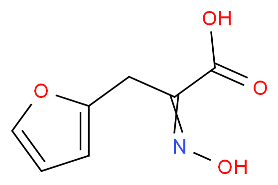 3-(furan-2-yl)-2-(N-hydroxyimino)propanoic acid_分子结构_CAS_4066-14-2