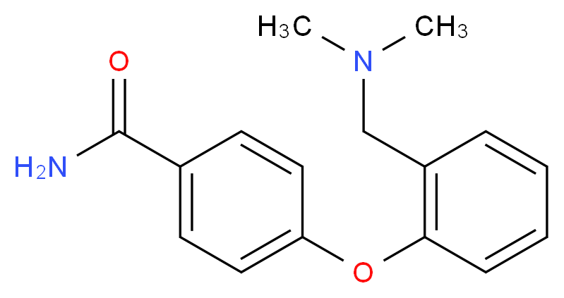 4-{2-[(dimethylamino)methyl]phenoxy}benzamide_分子结构_CAS_)