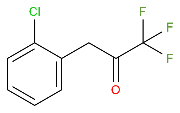 3-(2-chlorophenyl)-1,1,1-trifluoroacetone_分子结构_CAS_150322-79-5)