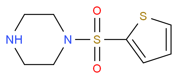 1-(2-Thienylsulfonyl)piperazine_分子结构_CAS_)