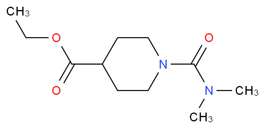 Ethyl 1-[(dimethylamino)carbonyl]-piperidine-4-carboxylate_分子结构_CAS_)